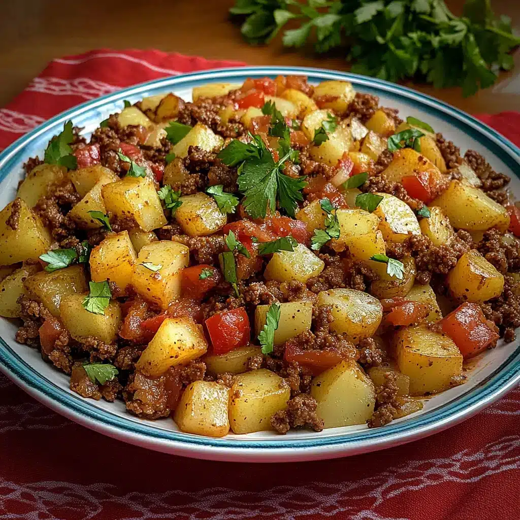 Mexican Ground Beef and Potato Skillet