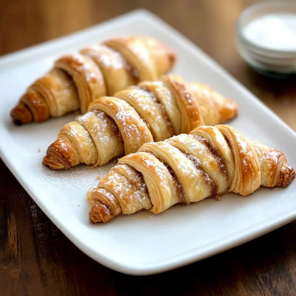 Warm Cinnamon Crescent Twists