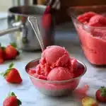 Frozen Strawberry Sorbet