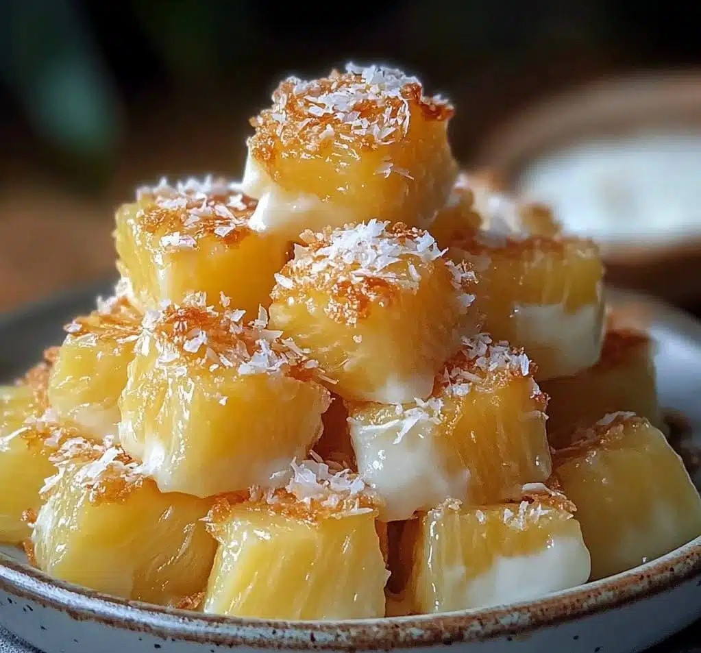 Malibu Soaked Pineapple Bites