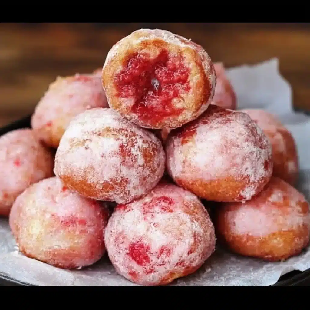 Strawberry Donut Hole Recipe
