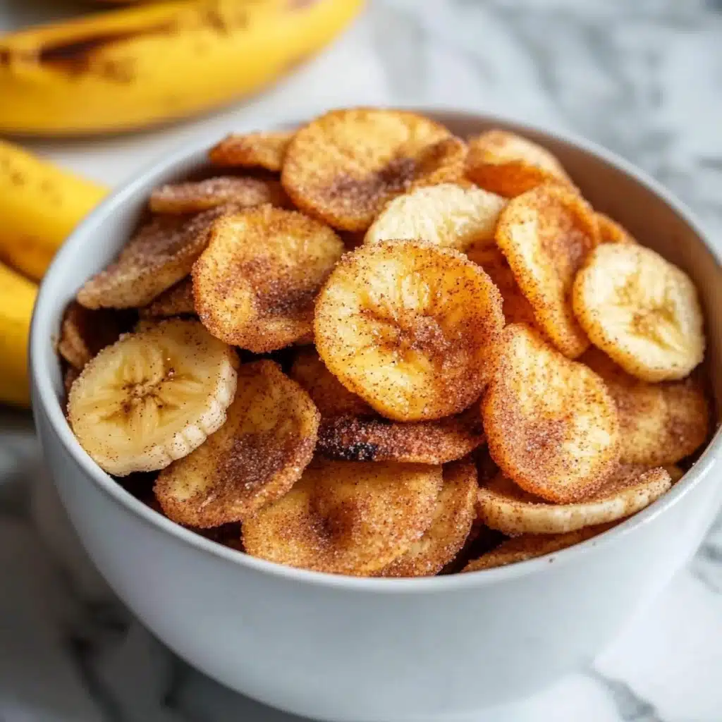 Cinnamon-Sugar Air Fryer Banana Chips