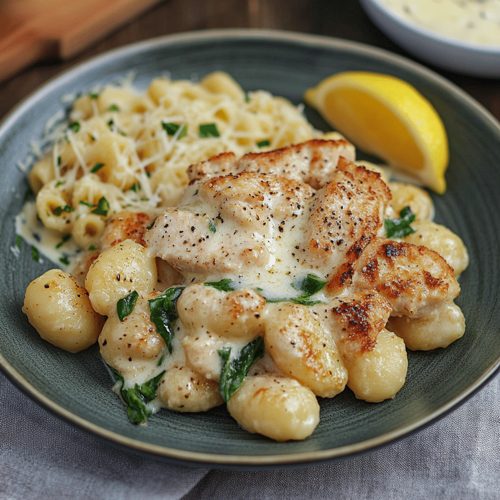 Asiago Chicken and Gnocchi