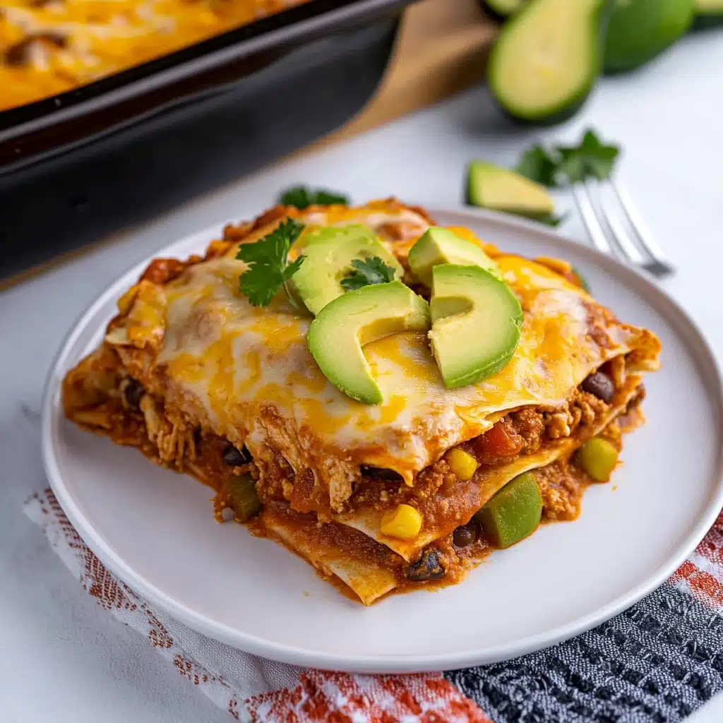 Bean and Cheese Enchilada Casserole