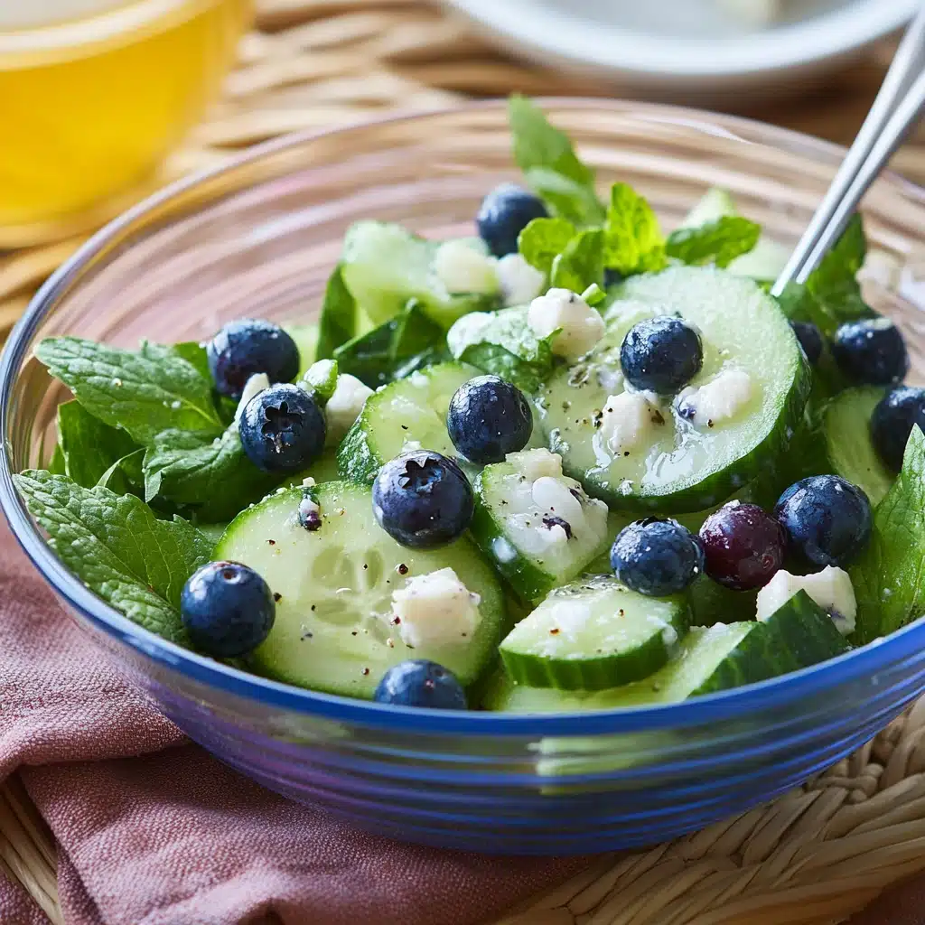 Cucumber Blueberry Feta Salad