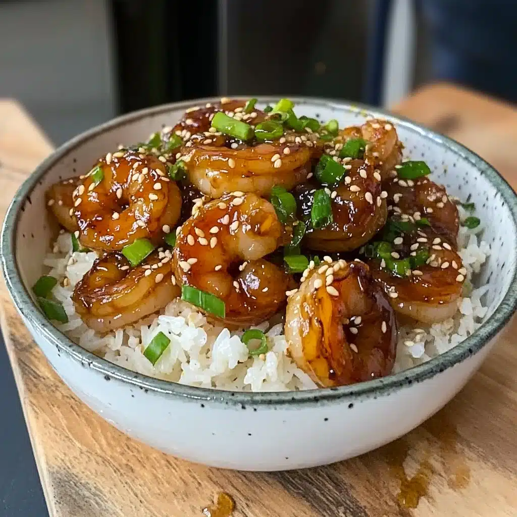 Honey Garlic Shrimp and Rice