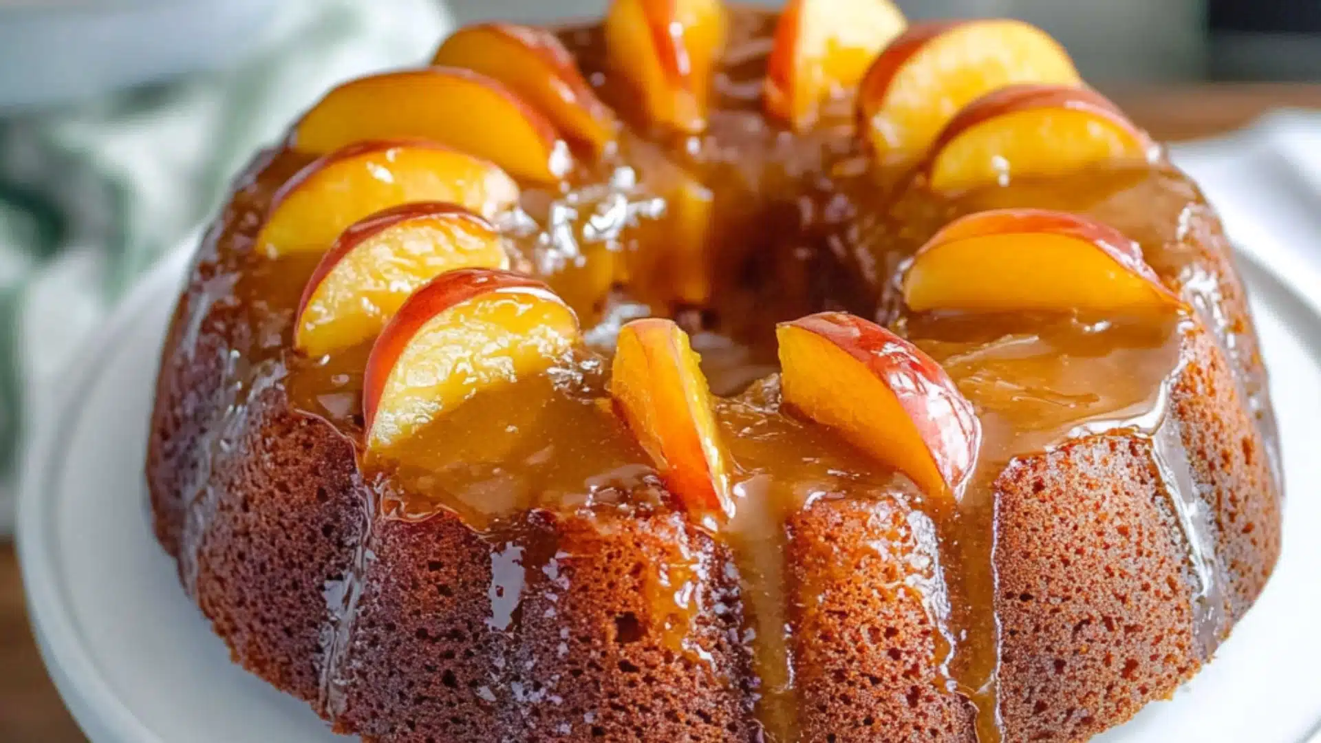 Fresh Peach Bundt Cake