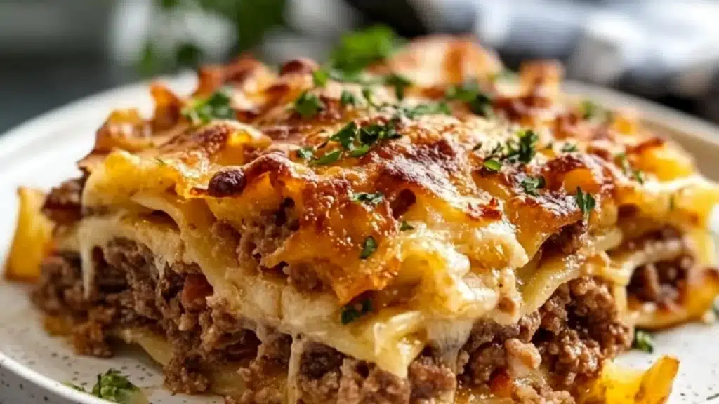 French Onion Beef Pasta