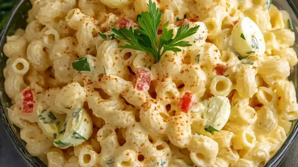 Deviled Egg Mac Salad