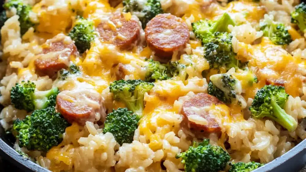 Kielbasa Rice and Broccoli