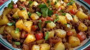 Mexican Ground Beef and Potato Skillet