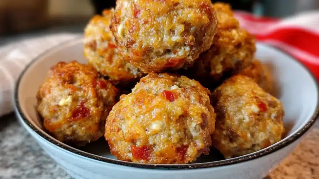 Rotel Cream Cheese Sausage Balls