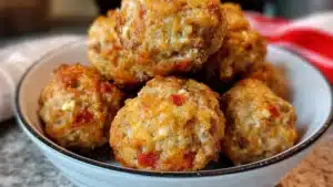 Rotel Cream Cheese Sausage Balls