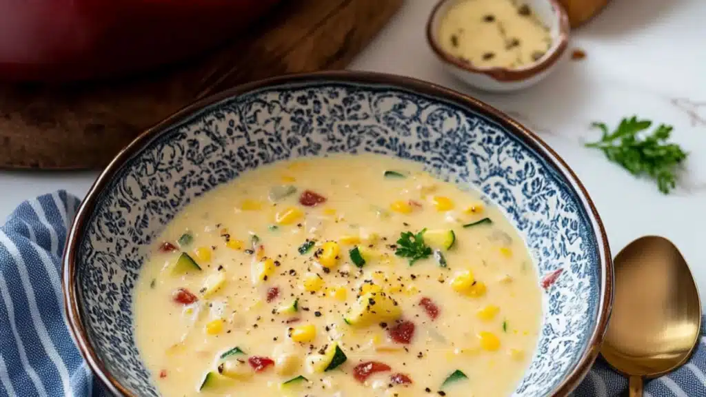 Summer Corn and Zucchini Chowder