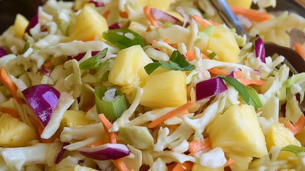 No-Mayo Hawaiian Pineapple Coleslaw
