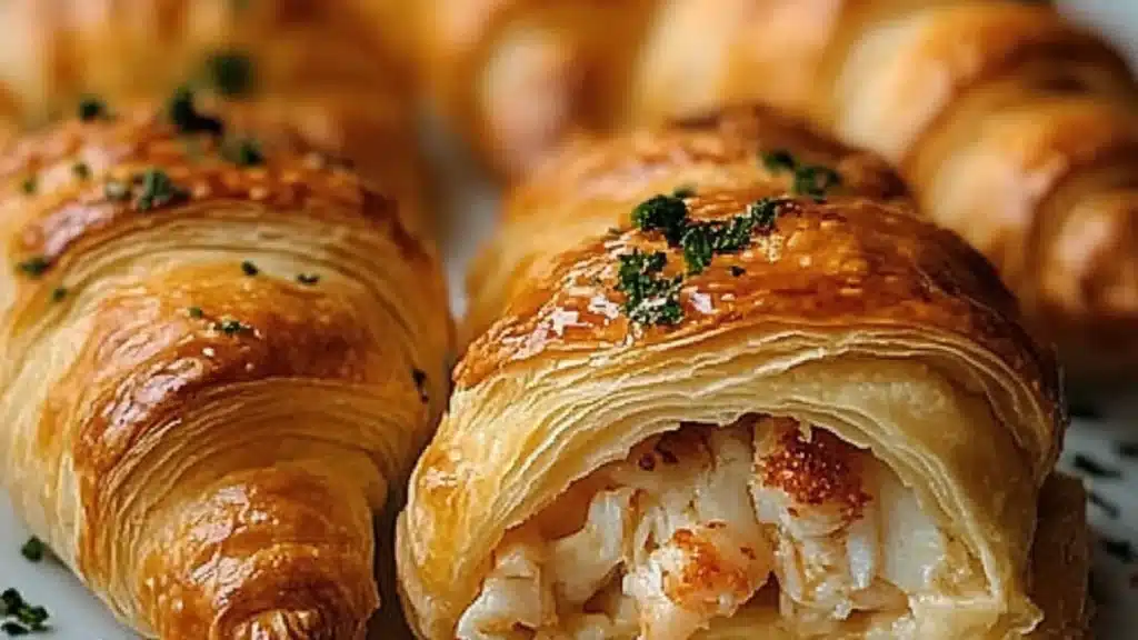 Crab and Cheese Filled Crescent Rolls