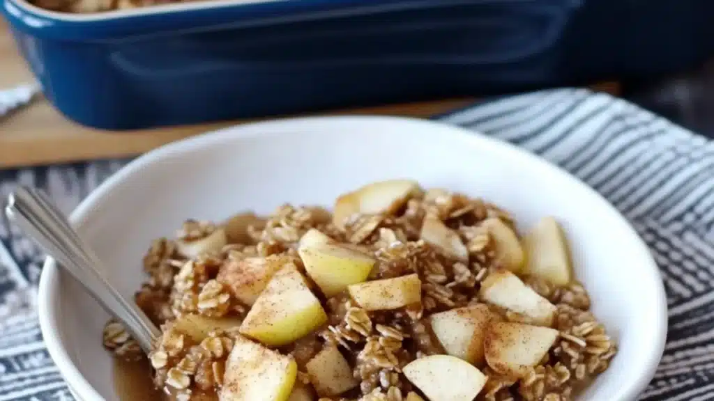 Amish Style Apple Cinnamon Baked Oatmeal