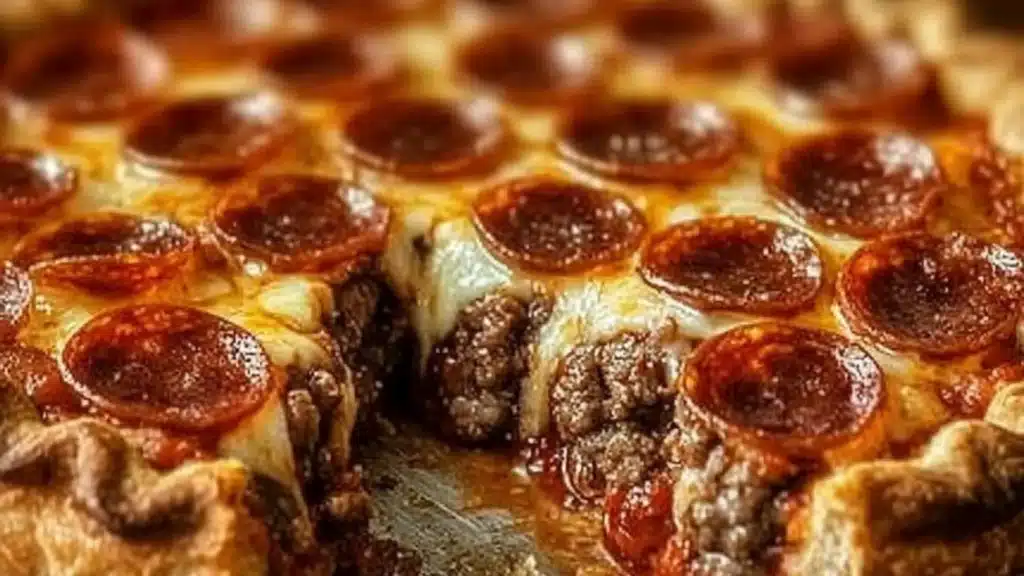 Pizza With Hamburger Meat