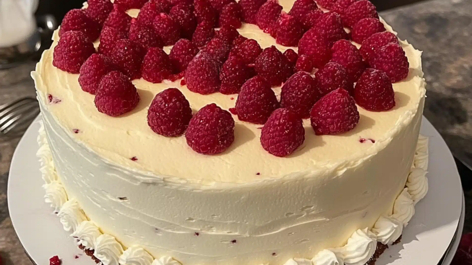 Layered Raspberry Dream Decadent 3-Layer White Chocolate Raspberry Dream Cake Recipe: A ...
