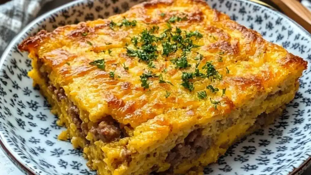 Pancakes And Sausage Casserole