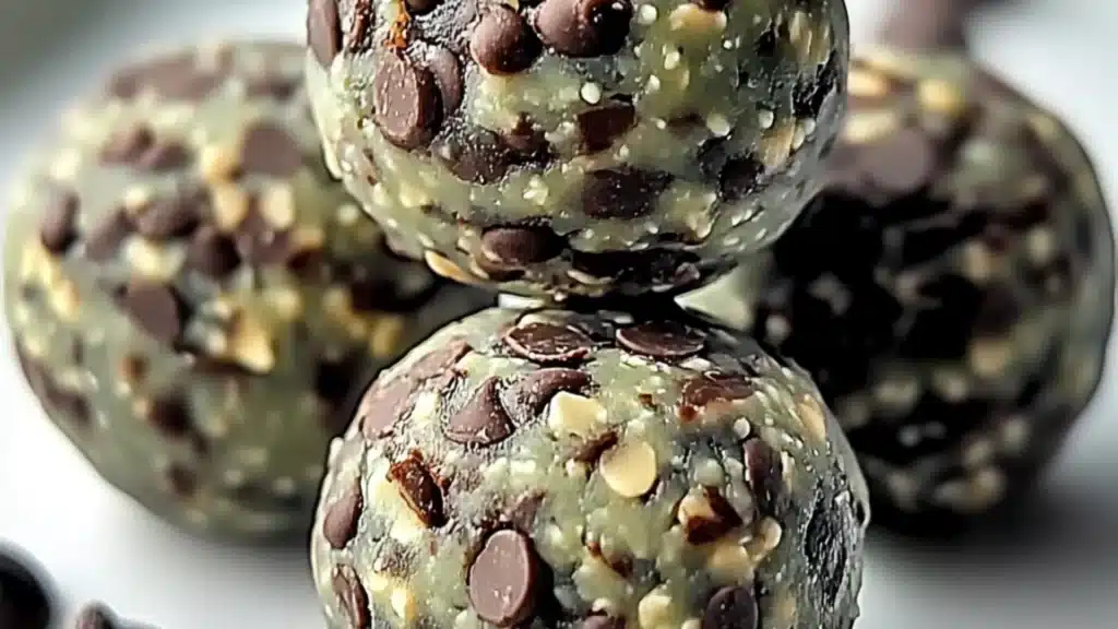 Mint Chocolate Chip Protein Balls