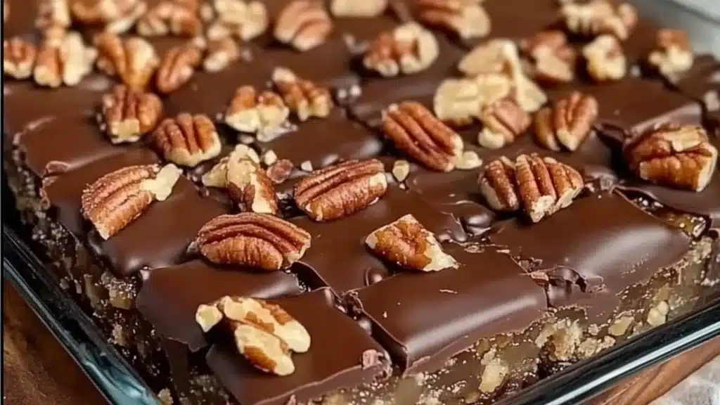 Chocolate Pecan Turtle Clusters