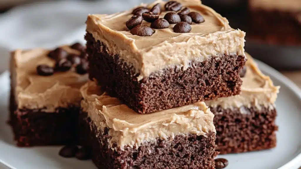 decadent coffee brownies with a mocha twist are the perfect dessert for any occasion