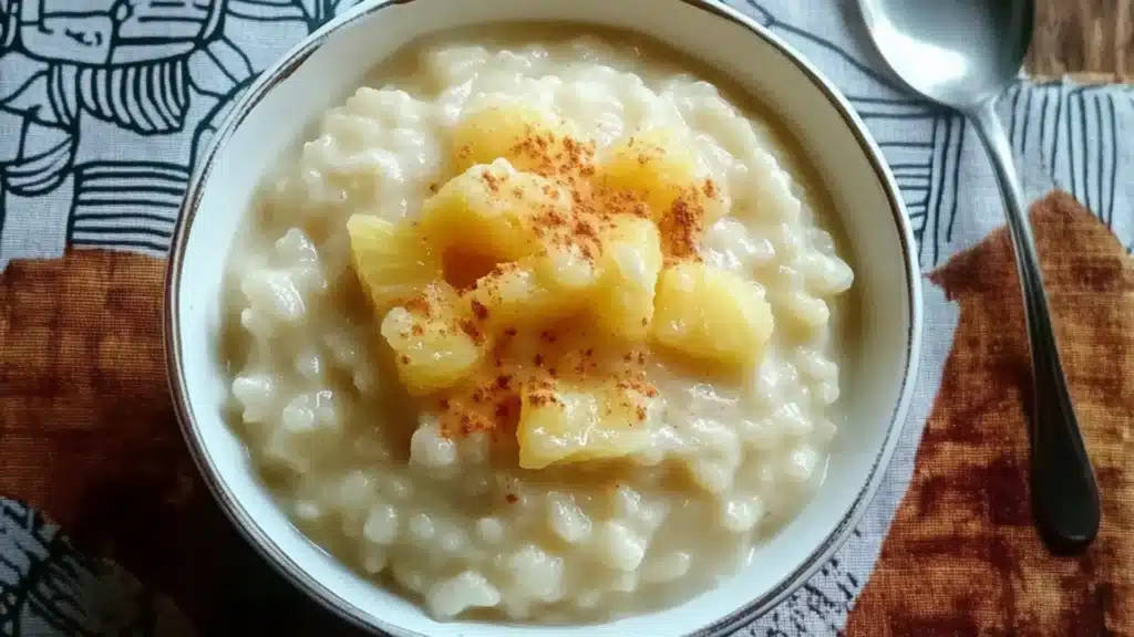Pineapple Rice Pudding