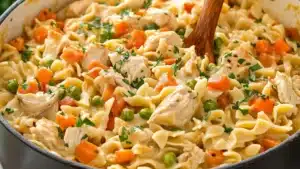 Chicken Pot Pie Pasta Skillet