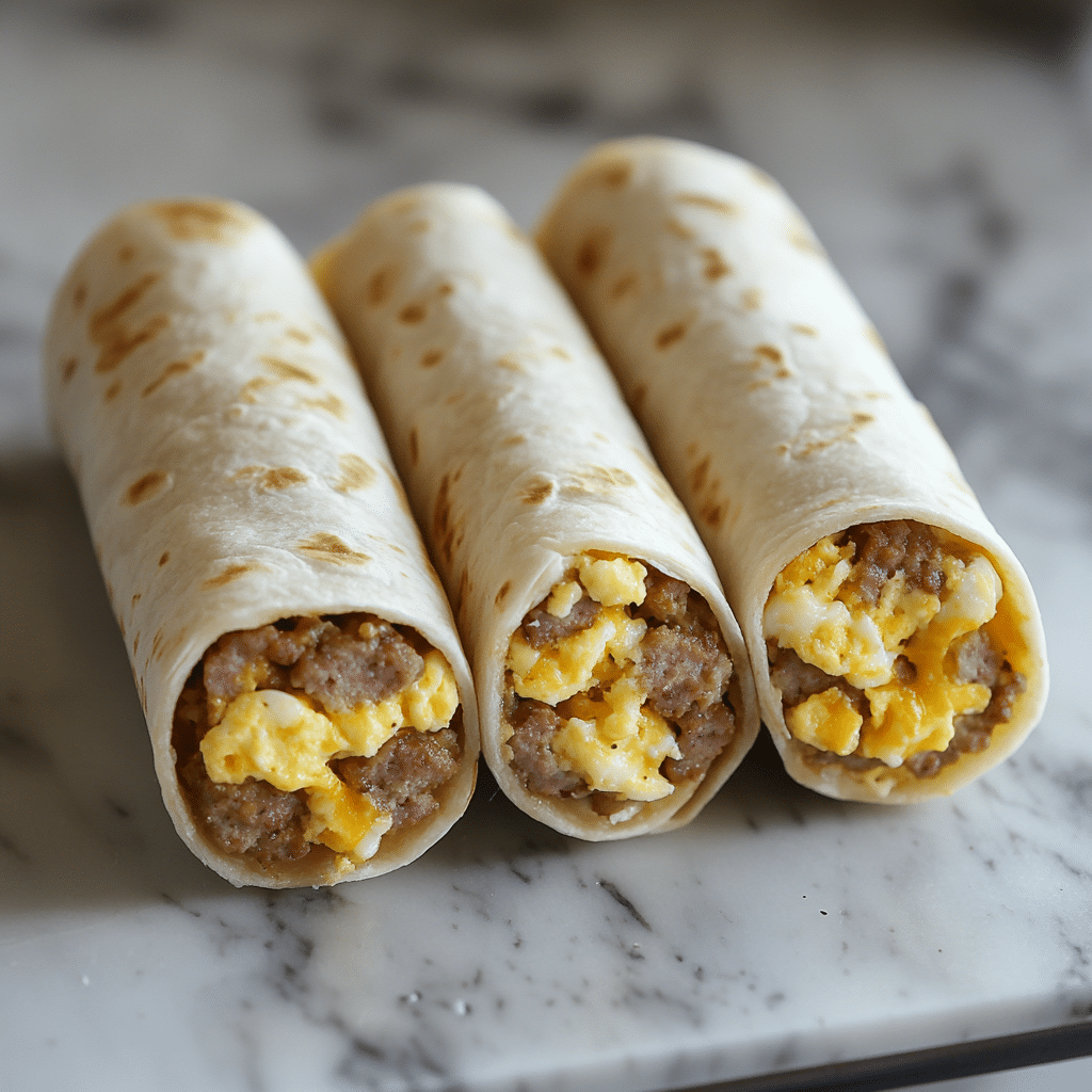 Sausage, Egg, and Cheese Breakfast Roll-Ups