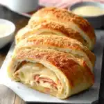 Chicken Cordon Bleu Stromboli