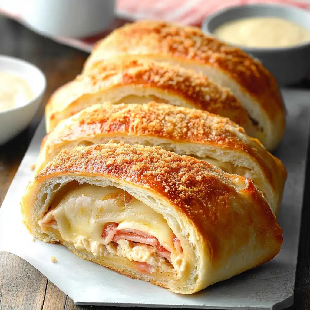 Chicken Cordon Bleu Stromboli