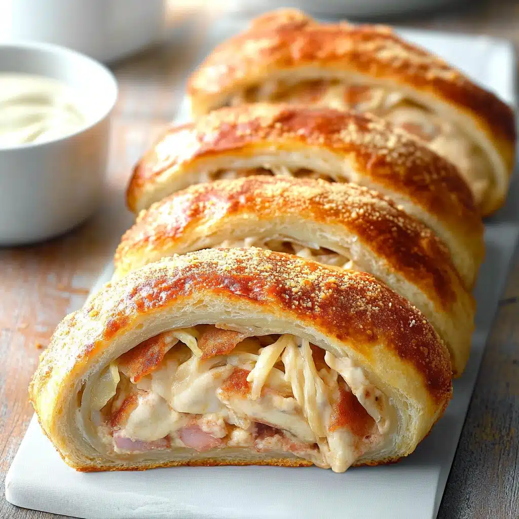 Chicken Cordon Bleu Stromboli