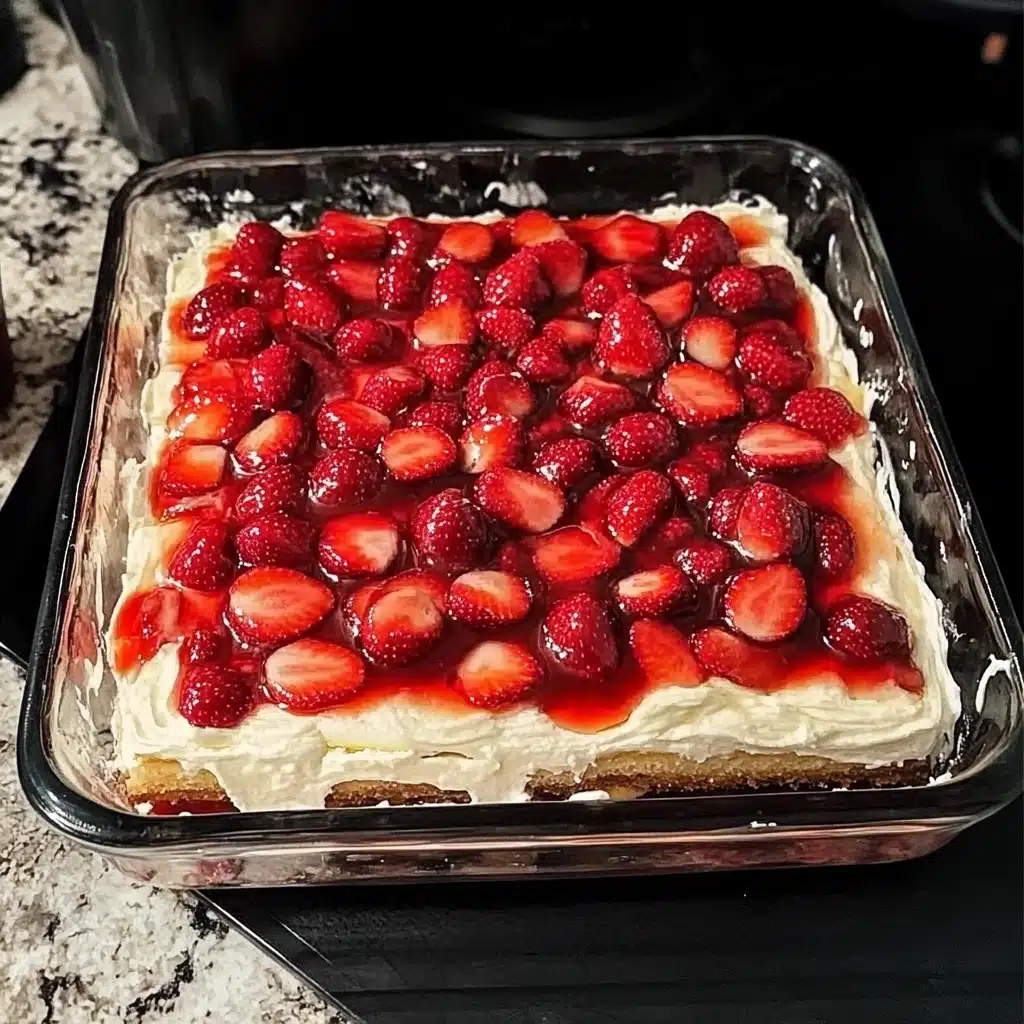 Strawberry Eclair Cake