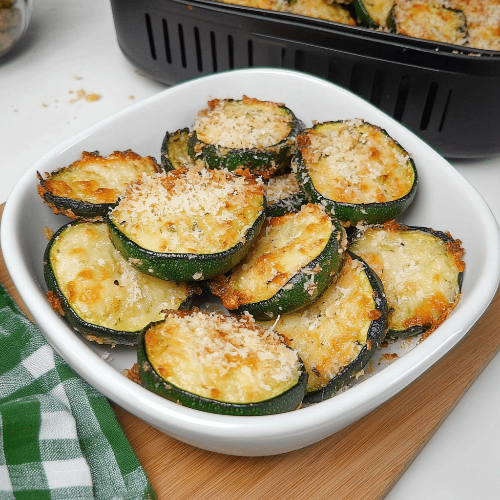Air Fryer Zucchini Parmesan