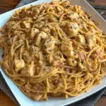 Easy Crockpot Chicken Spaghetti