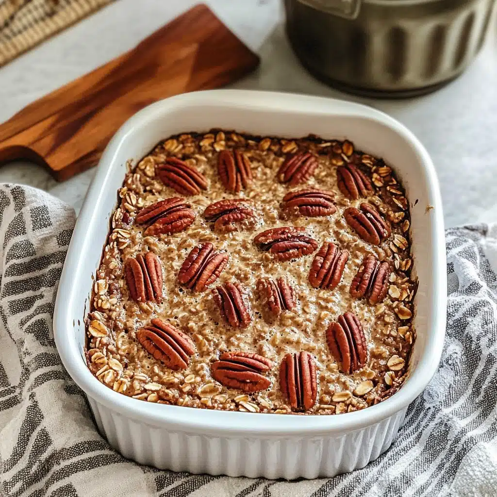 Cozy Pecan Pie Baked Oatmeal