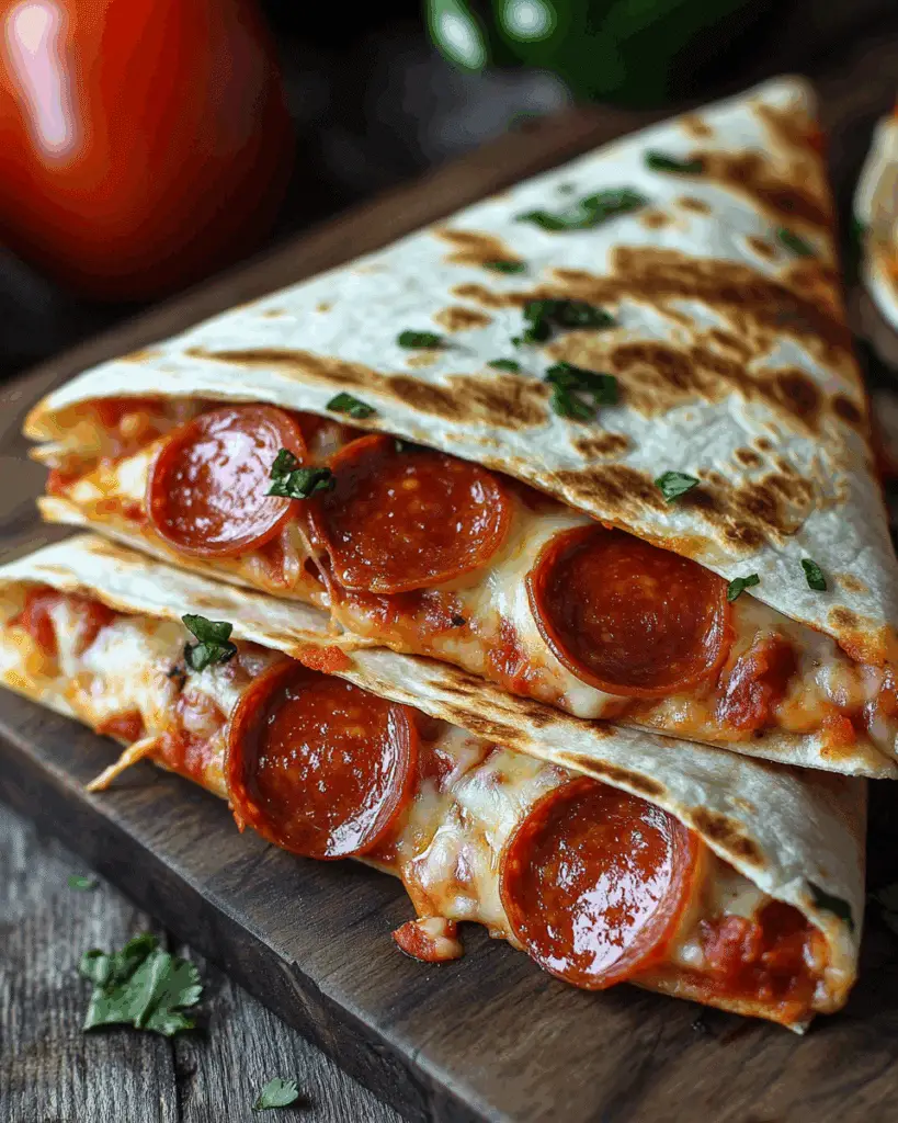 Pepperoni Pizza Quesadilla