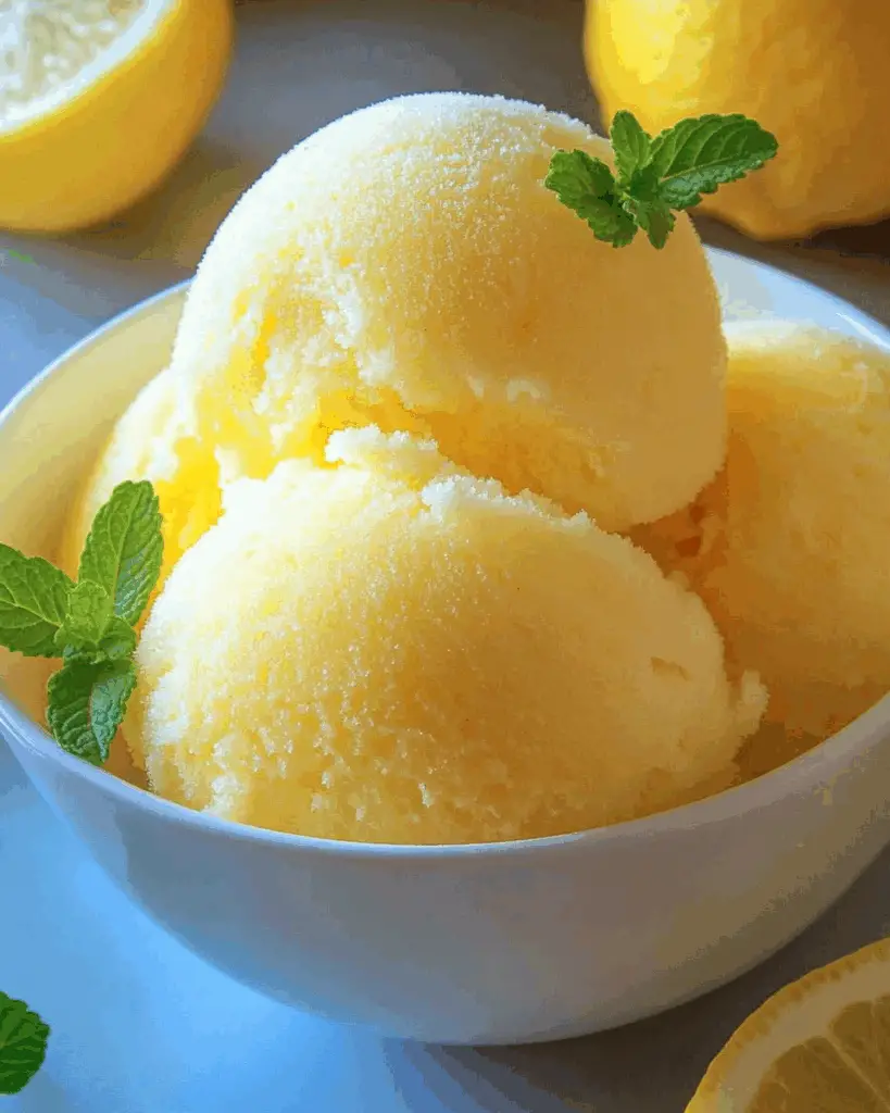 Lemon Sorbet