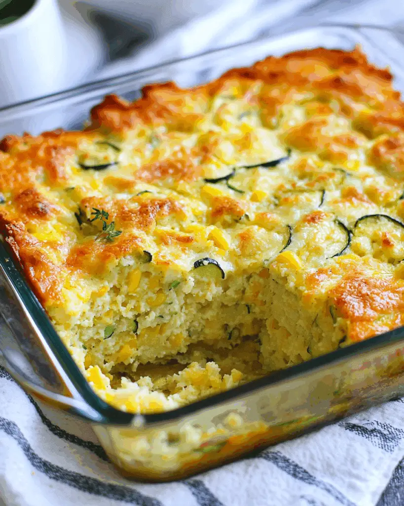 Zucchini Cornbread Casserole