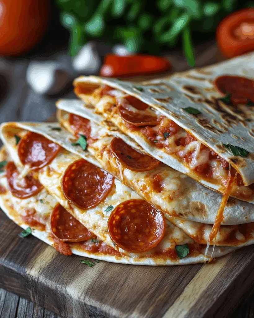Pepperoni Pizza Quesadilla