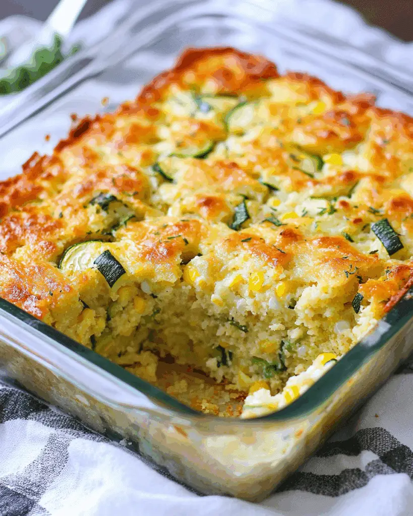 Zucchini Cornbread Casserole