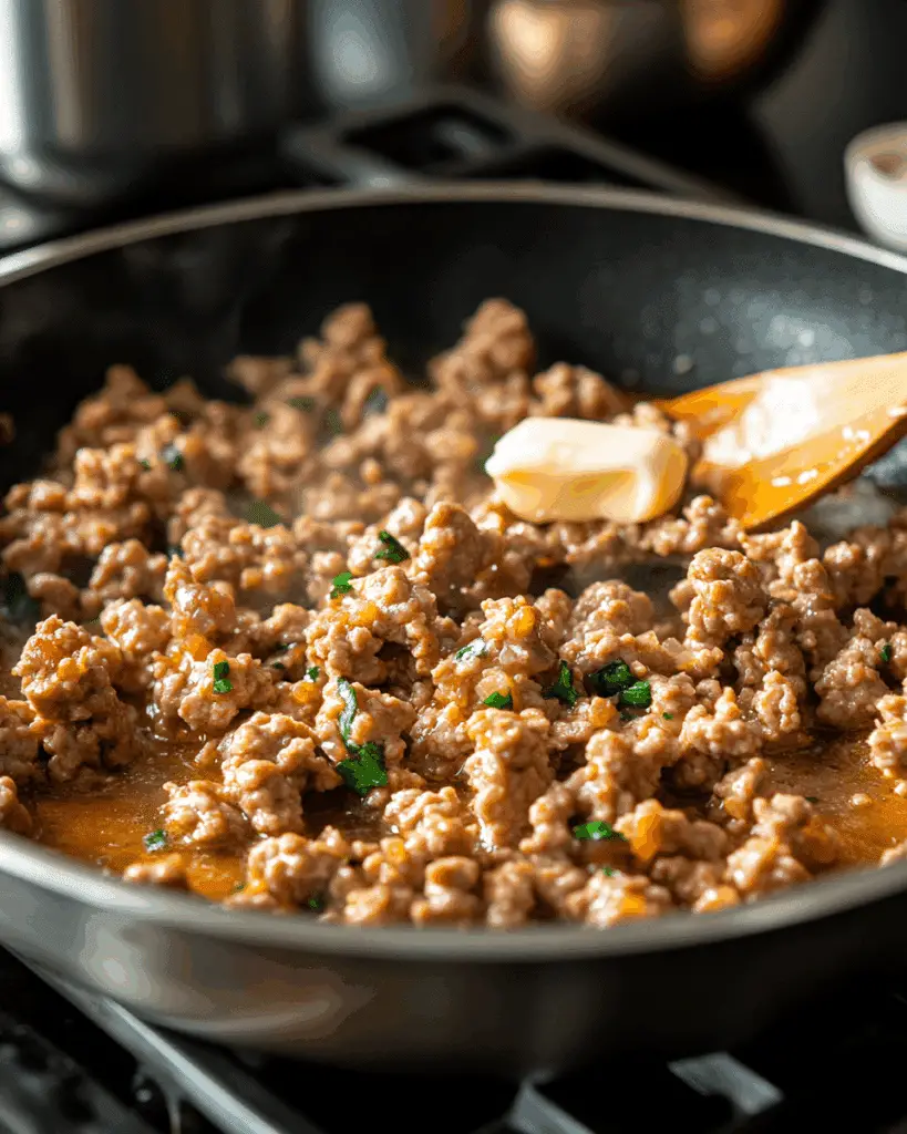 Garlic Butter Turkey with Cauliflower