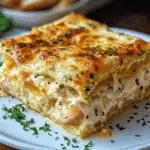 Garlic Butter Shrimp Scampi Lasagna