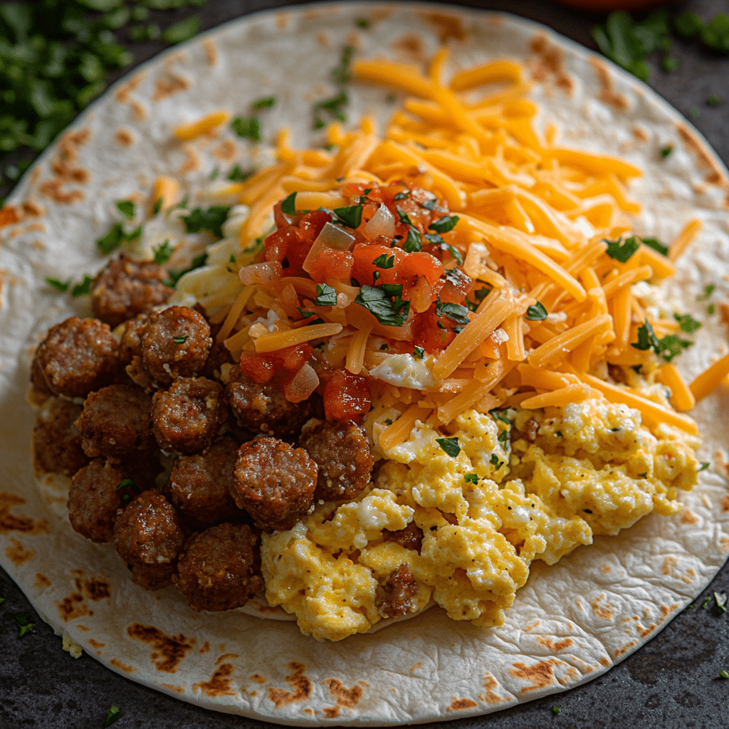 Sausage, Egg, and Cheese Breakfast Roll-Ups