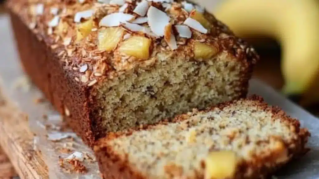 Best Hawaiian Banana Bread with Pineapple and Coconut