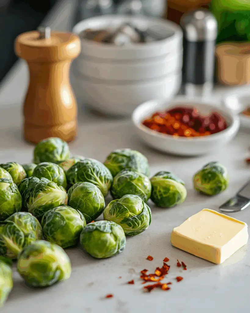 Crispy Brussels Sprouts with Spicy Honey Sauce