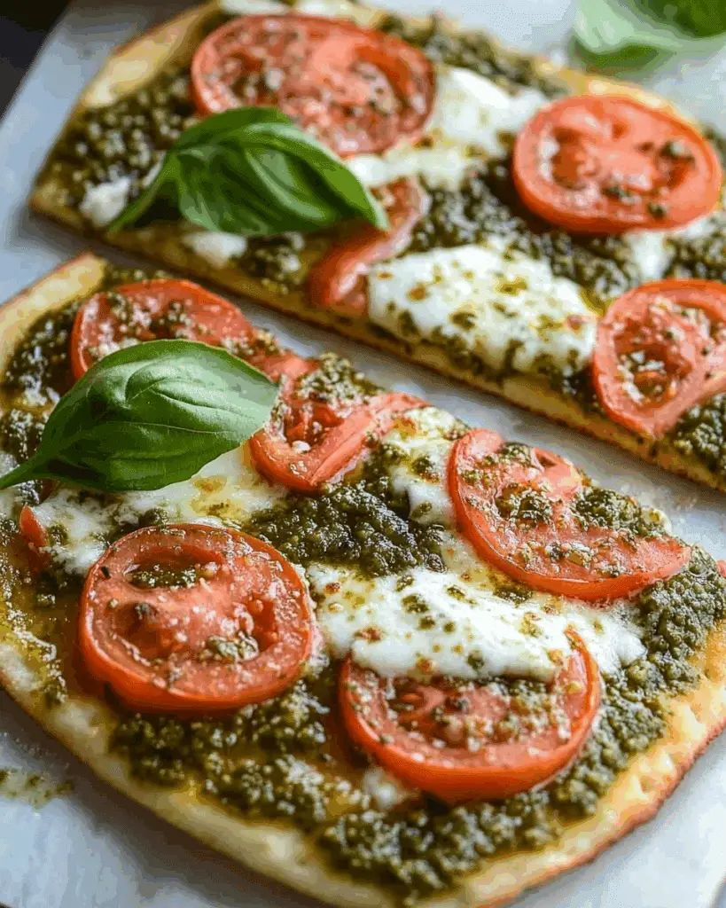 Pesto Flatbread Pizza