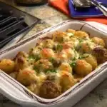 Easy Cheesy Meatball Tater Tot Casserole Recipe