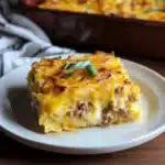 Sausage, Egg, and Cream Cheese Hashbrown Casserole